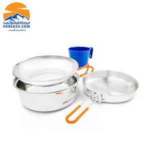 ست ظروف جی اس آی مدل GSI Glacierstainless1 person