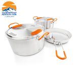 ست جی اس آی 2 قابلمه 1 تابه استیل base camper medium