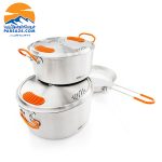 ست جی اس آی 2 قابلمه 1 تابه استیل base camper medium