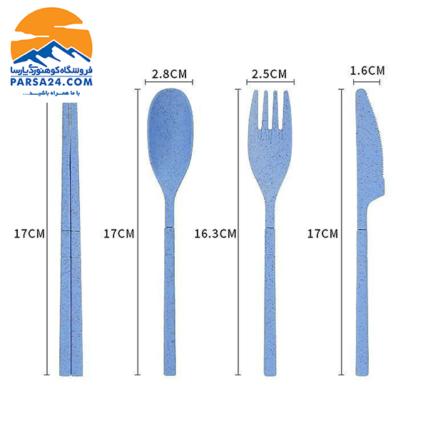 ست قاشق، چنگال، کارد و چاپستیک گیاهی بلک دیر Black Dear