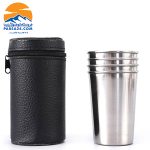 ست لیوان کوهنوردی استیل TRIXES مدل 4 عددی