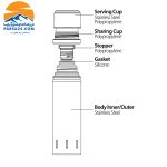 فلاسک سانتکو مدل KOLIMA حجم 500 میلی لیتر