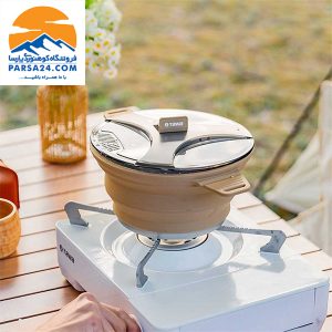 قابلمه سیلیکونی تاشو حجم 2.5 لیتر مدل CP-9011