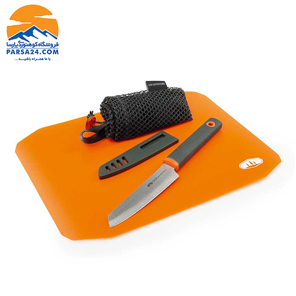 چاقو و تخته برش رولی جی اس آی GSI OUTDOORS SANTOKU
