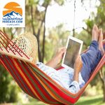 تخت‌آویز (ننو) کنفی چوب‌دار یک‌نفره