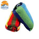 تخت‌آویز (ننو) کنفی چوب‌دار یک‌نفره