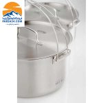 ظروف جی اس آی سفری ٨ نفره GSI مدل Glacier Stainless Troop Cookset