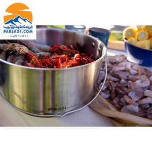 ظروف جی اس آی سفری ٨ نفره GSI مدل Glacier Stainless Troop Cookset