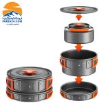ست ظروف پخت‌وپز نیچرهایک مدل camping 4-in-1